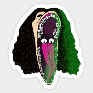 Barbra's Scary Face Sticker